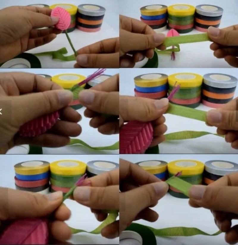 5PCS 30Yard Self-adhesive Flor - Floral Tape Green review and price