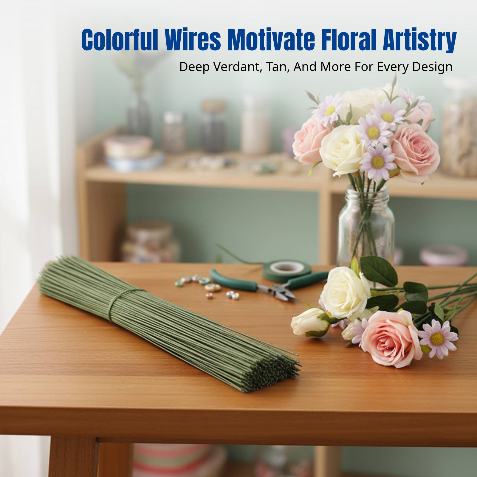 DIY Handcraft Floral Stem Wire - Floral Tape Green review and price