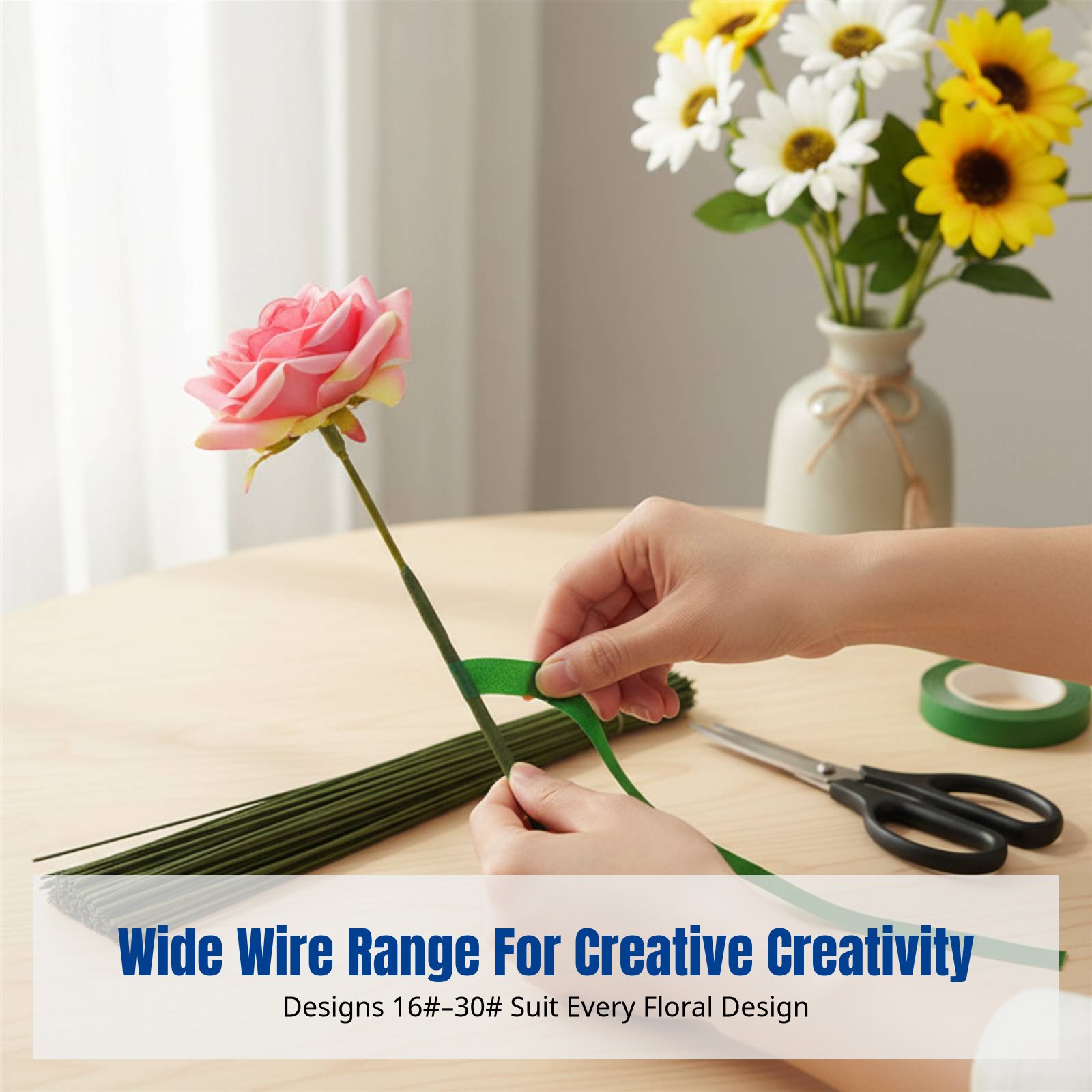 DIY Handcraft Floral Stem Wire - Floral Tape Green review and price