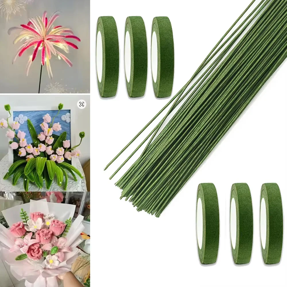 Green Flower Stem Sticks DIY F - Floral Tape Green review and price