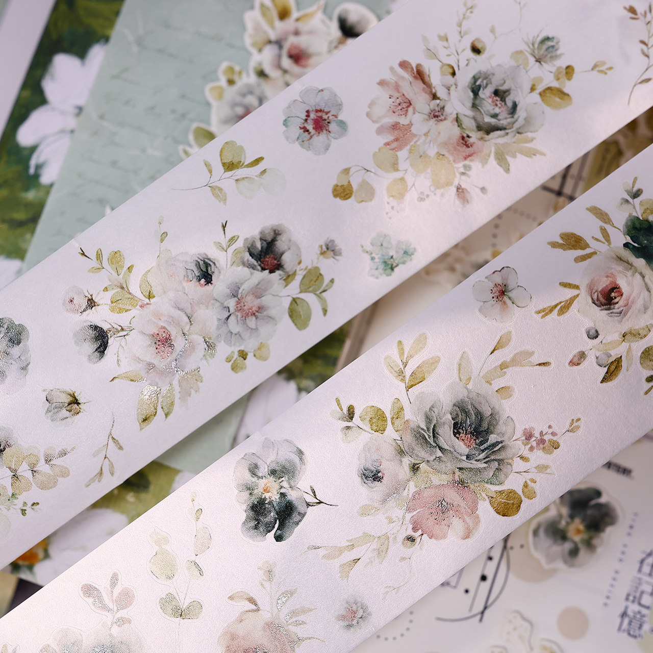 XiaoBaiJia Studio Vintage Soft - Floral Tape Green review and price