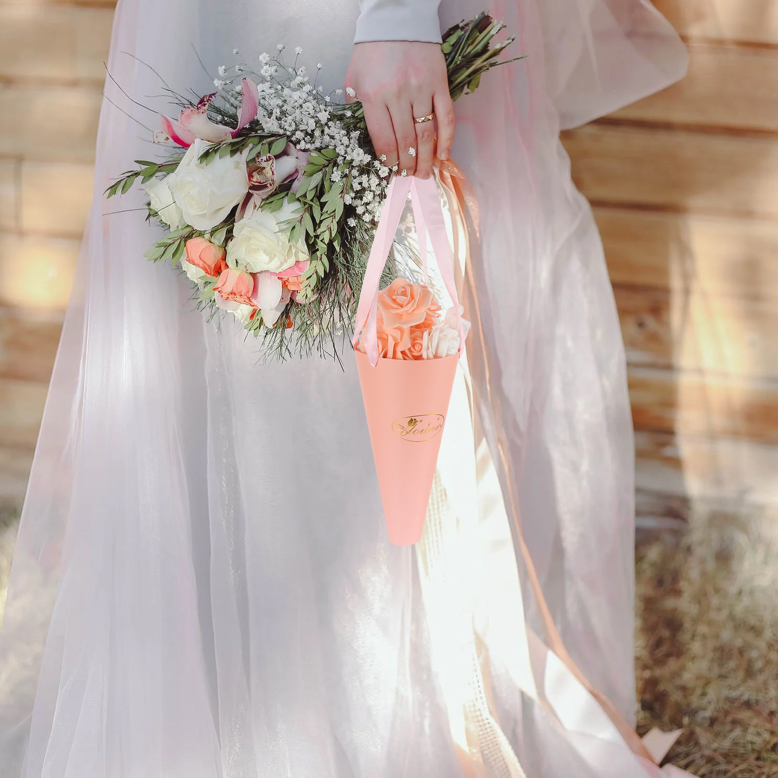 6Pcs Flower Bouquet Bags Chic  - Florist Supply Shop review and price